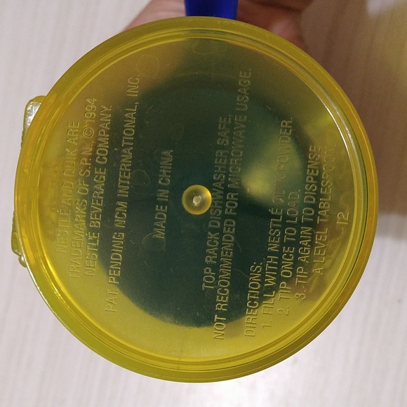 Vintage 1994 Nestle Quik Shot Dispenser Plastic Pitcher Mug - Picture 5 of 5